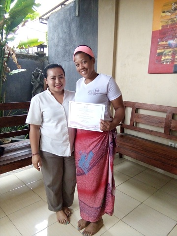Reeva Bali Spa School Student